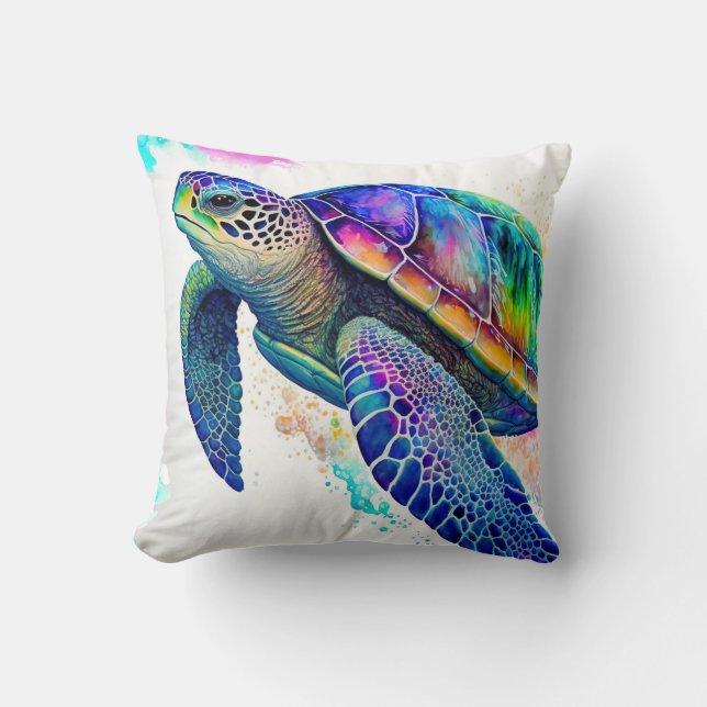Sea Turtle Ocean Marine Life Beach Nature Animals Cushion (Front)