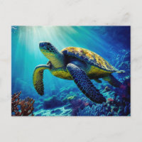Sea Turtle Ocean Marine Life Beach Nature Animals