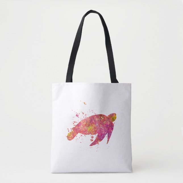 Sea turtle Ocean Sea Life Marine Nature World Te Tote Bag (Front)