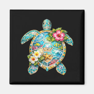Sea Turtle Ocean Trocal Marine Life Beach Summer Magnet