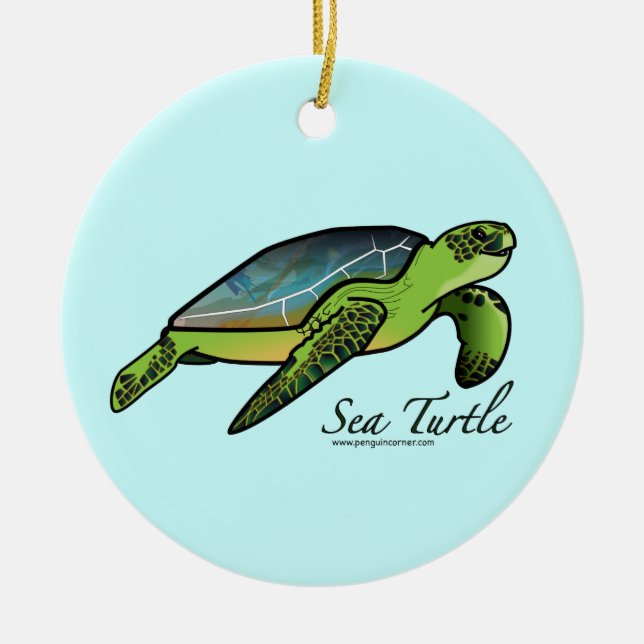 Sea Turtle Ornament (Front)