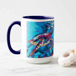 Sea Turtle Painting - Beach Home Decor Mug