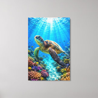Sea Turtle Paradise Canvas Print