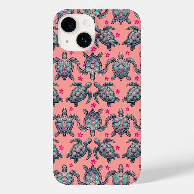 Sea Turtle Pattern Case-Mate iPhone Case (Back)