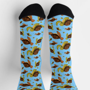 Sea Turtle Pattern Socks