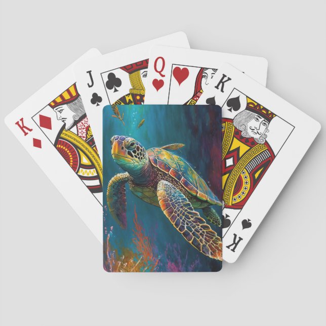 Sea Turtle Playing Cards (Back)