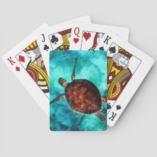 Sea Turtle Playing Cards