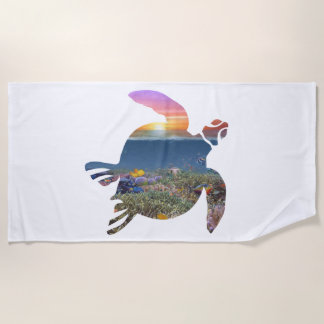 Sea Turtle Reef Beach Towel