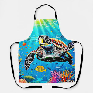 Sea Turtle Reef Life Apron