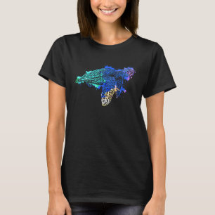 Sea Turtle Reptile Ocean Sea Animal Colourful  1 T-Shirt