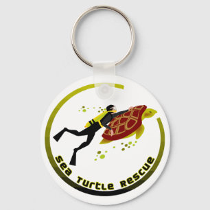 Sea Turtle Rescue Key Ring