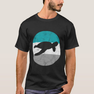 Sea Turtle Retro Gift For Men Or Boys T-Shirt