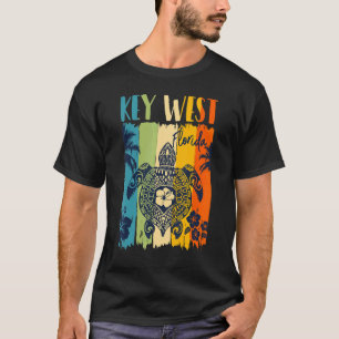 Sea Turtle Retro Key West Florida Theme Family Vac T-Shirt