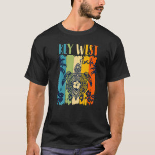 Sea Turtle Retro Key West Florida Theme Family Vac T-Shirt