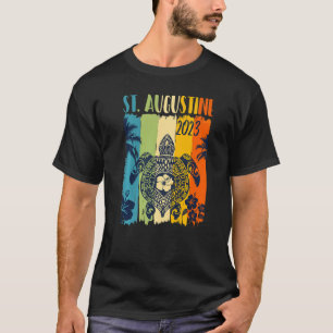 Sea Turtle Retro St Augustine Florida Family Vacat T-Shirt
