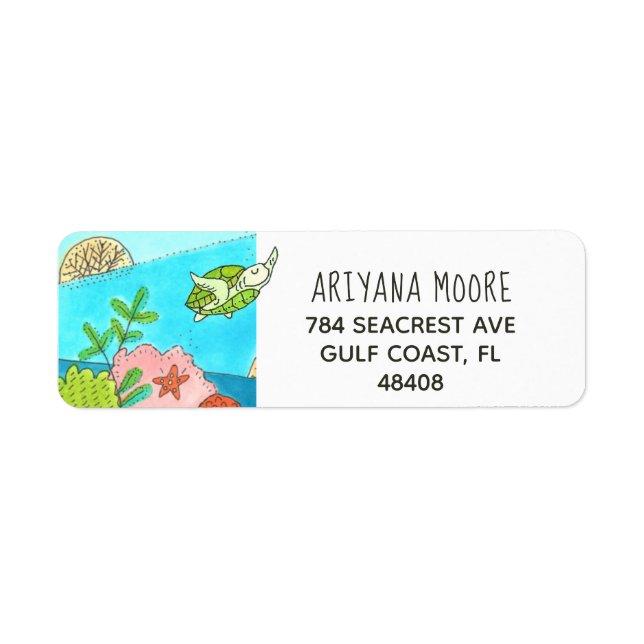 Sea Turtle Return Address (Front)