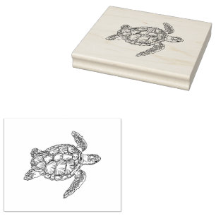 Sea Turtle Rubber Stamp