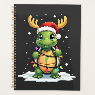Sea Turtle Santa Christmas Lights Cute Xmas Men Wo Planner