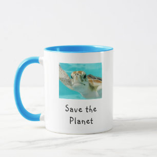 Sea Turtle Save The Planet Mug