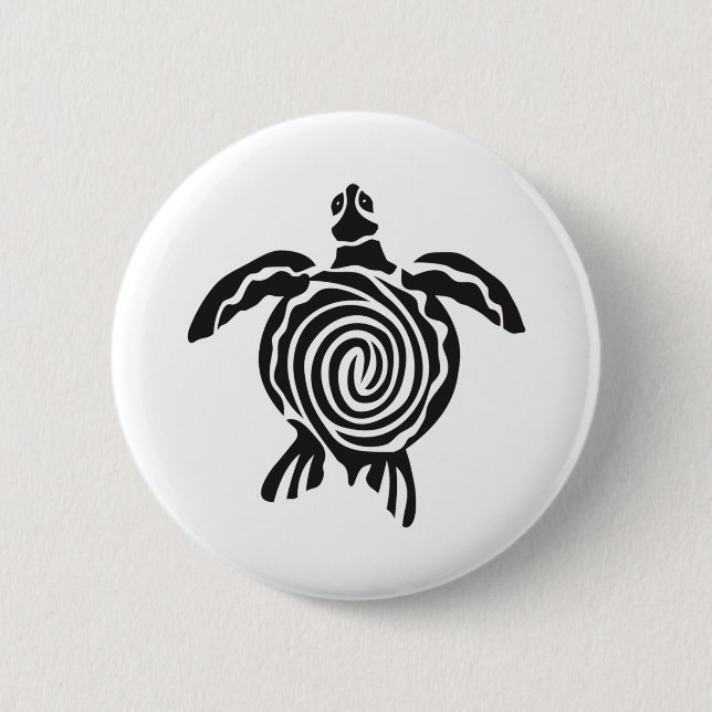 Sea Turtle Save The Turtle 6 Cm Round Badge (Front)