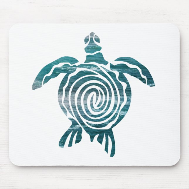 Sea Turtle Save The Turtle Mouse Mat (Front)