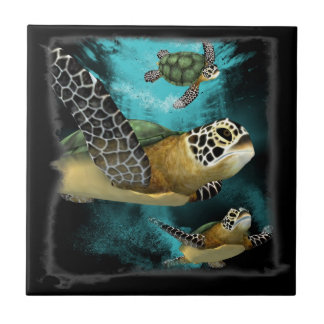 Sea Turtle Sea Life Conservation Tile