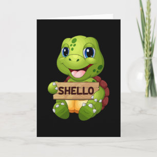 Sea Turtle Sealife Ocean Turtles Animal Gift Idea Card