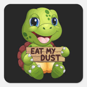 Sea Turtle Sealife Ocean Turtles Animal Gift Idea Square Sticker