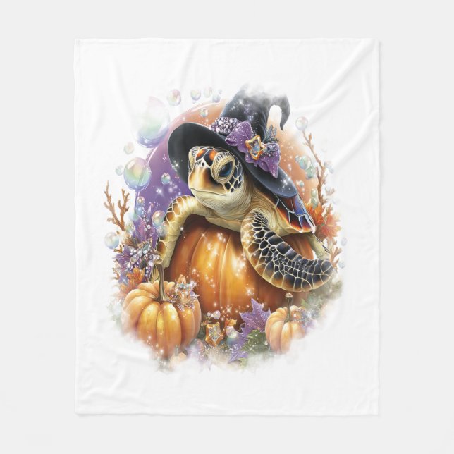 Sea Turtle Shirt Sea Halloween Fleece Blanket (Front)