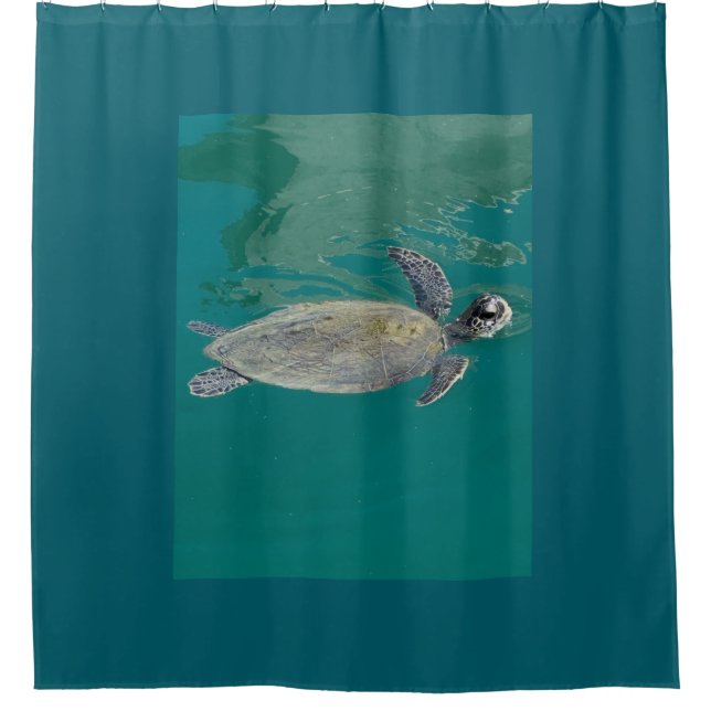 Sea Turtle Shower Curtain (Front)