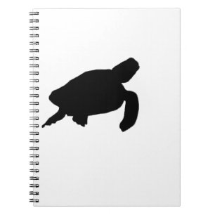 Sea Turtle Silhouette Notebook