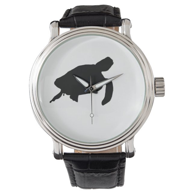 Sea Turtle Silhouette Watch (Front)