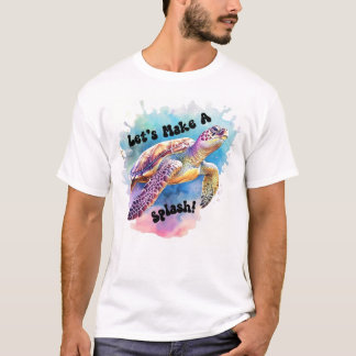 Sea Turtle Splash  T-Shirt