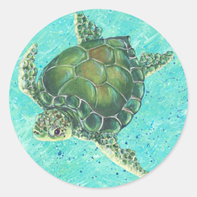 Sea Turtle Sticker (Front)
