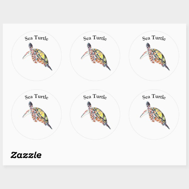 Sea Turtle Stickers (Sheet)