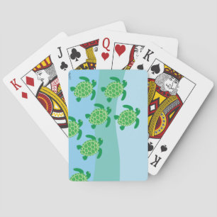 Sea Turtle Swim Playing Cards