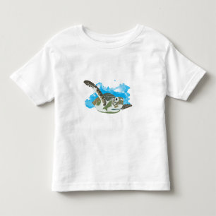 Sea Turtle Swimming Toddler T-Shirt