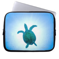 Sea turtle swimming underwater