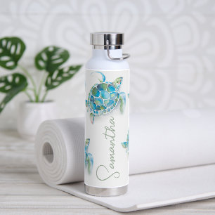 Sea Turtle Themed Reusable Water Bottles