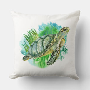 Sea Turtle Throw Pillow