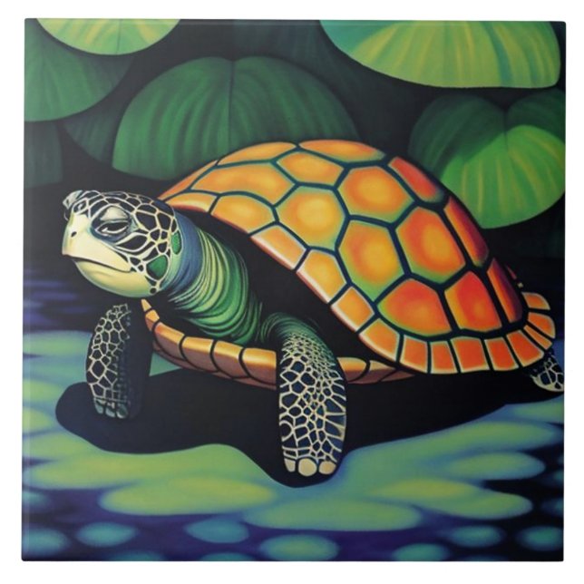 Sea Turtle Tile (Front)