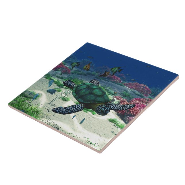 Sea Turtle Tile (Side)