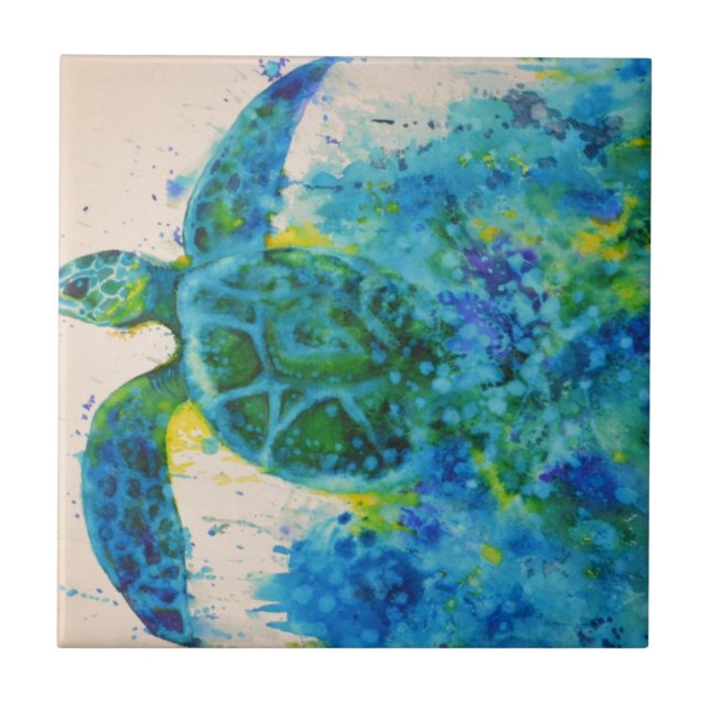 sea turtle tile (Front)