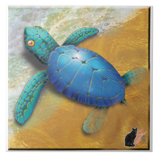 Sea Turtle Tile (Front)