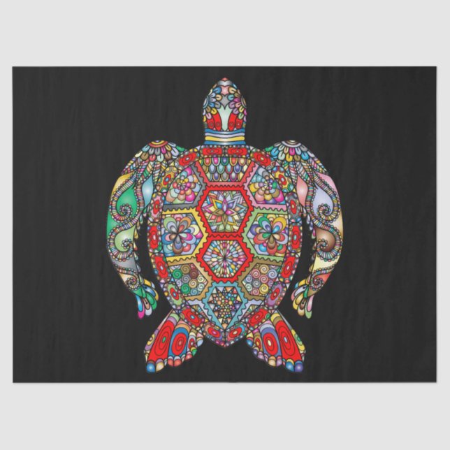 sea turtle tissue paper (Front)