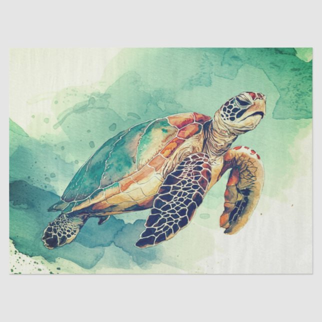 Sea Turtle Tissue Paper (Front)