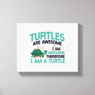 Sea Turtle Tortoise Turtles Are Canvas Print