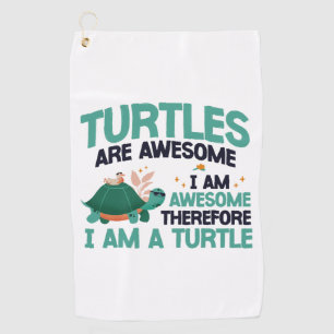 Sea Turtle Tortoise Turtles Are Golf Towel