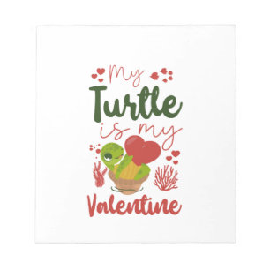 Sea Turtle Tortoise Valentines Day Copy Copy Copy Notepad