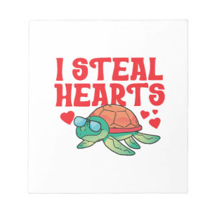 Sea Turtle Tortoise Valentines Day Copy Copy Copy Notepad